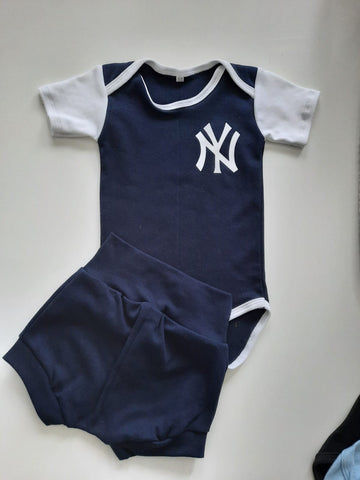 Yankees Baby Short Set